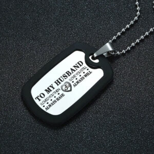 Men's Custom Pendant Necklace for Him Dog Tag Valentines Day Promise Gift