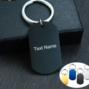 Couples Personalized Key Chain Love Date Gifts Promise Souvenir ID Tag Jewelry