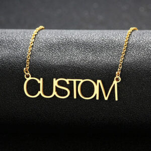 Minimalist Custom Name Necklace For Women Elegant Chokers Party Adjustable