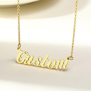 Custom Name Necklace Personalized Name Chain Nameplate Pendant for Women