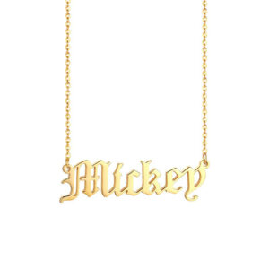 Women Personalized Name Necklace Custom NamePlate Chain With Name