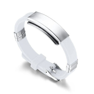 Men's Personalized ID Bracelets Silicone Band Casual Meaningful Unique Gift